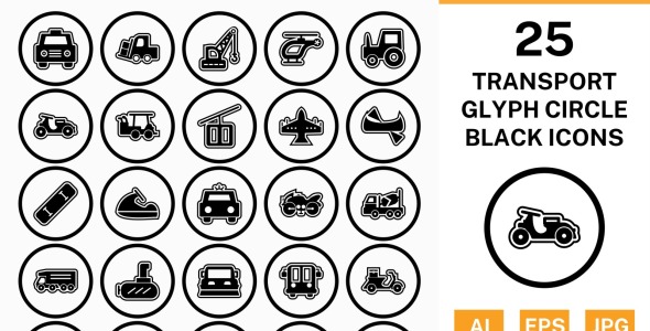 Набор иконок на тему transport