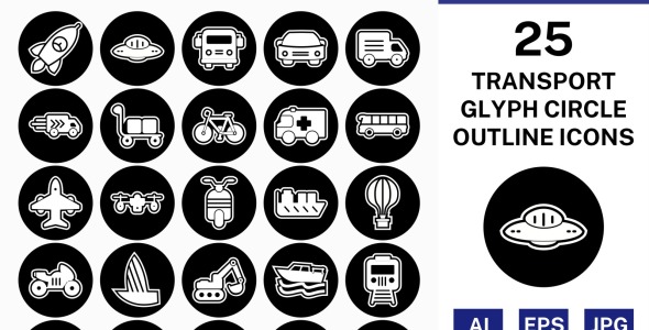 Набор иконок на тему transport