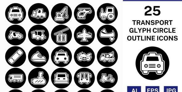 Набор иконок на тему transport