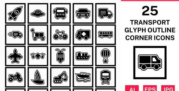 Набор иконок на тему transport