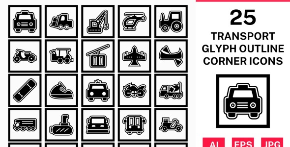 Набор иконок на тему transport