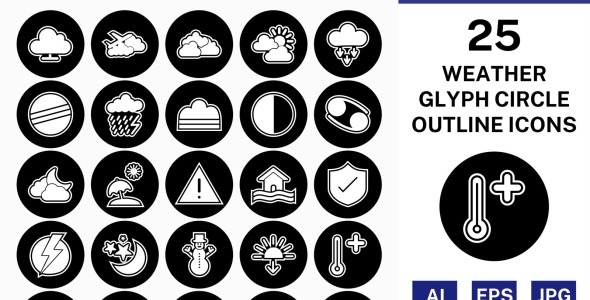 Набор иконок на тему weather