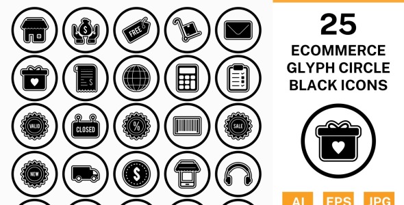 Набор иконок на тему shopping