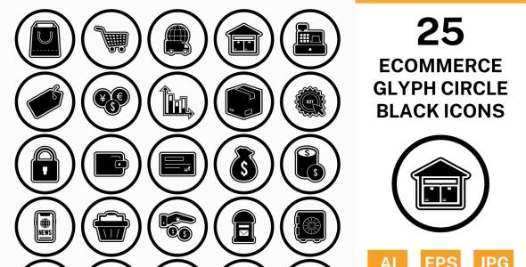 Набор иконок на тему shopping