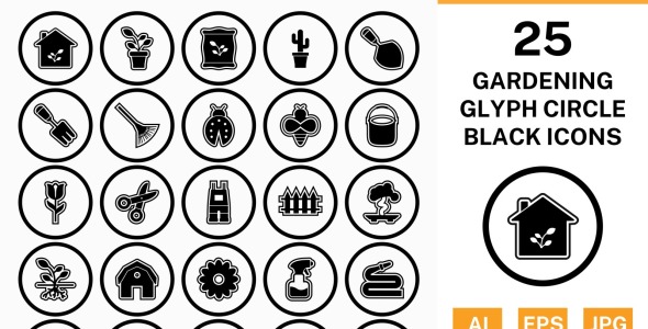 Набор иконок на тему nature