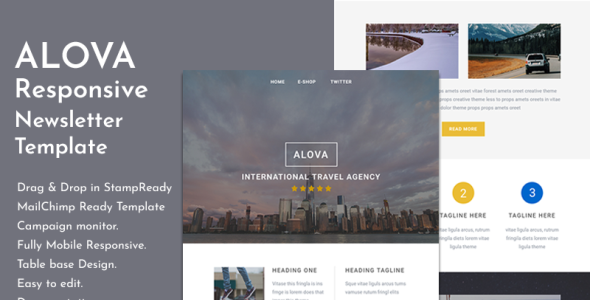 Travel Email Newsletter Template