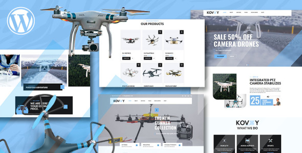 Kovoy Drone Accessories Shop and UAV Business WooCommerce Theme