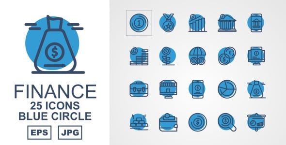 Набор иконок на тему финансы