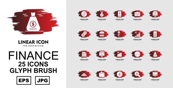 Набор иконок на тему финансы