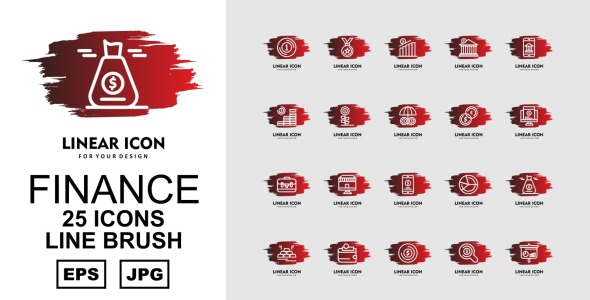 Набор иконок на тему финансы