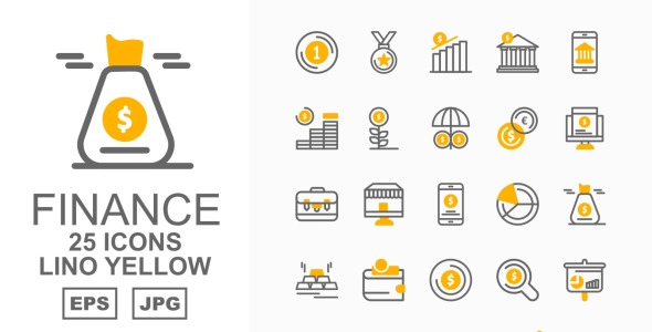 Набор иконок на тему финансы