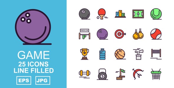 Набор иконок на тему game