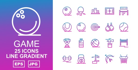 Набор иконок на тему game