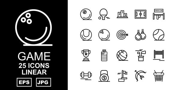 Набор иконок на тему game