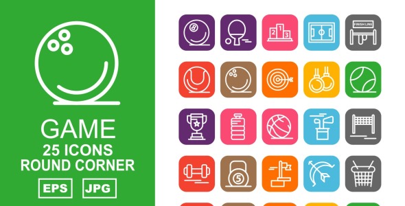 Набор иконок на тему game