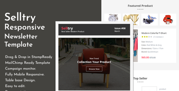 ECommerce Responsive Email Newsletter Template