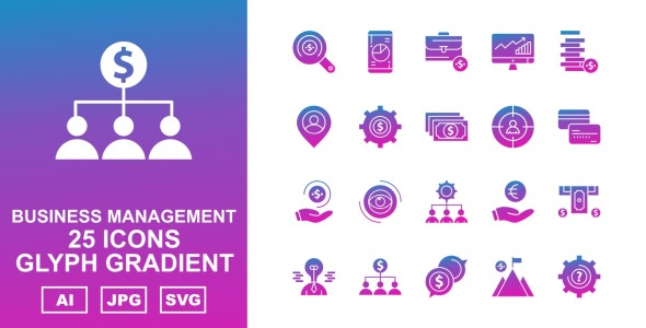 Набор иконок на тему business