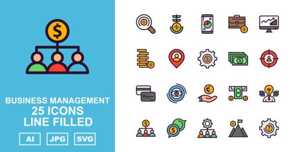 Набор иконок на тему business