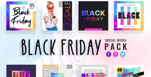 Шаблон для соцсетей на тему графика