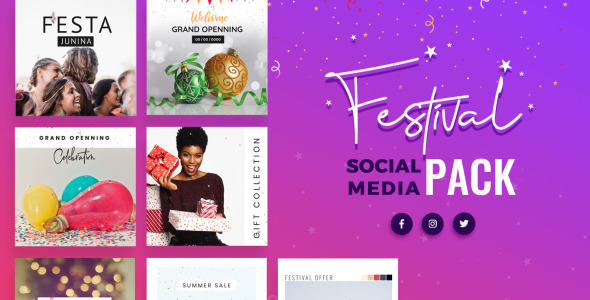 Шаблон для соцсетей на тему графика