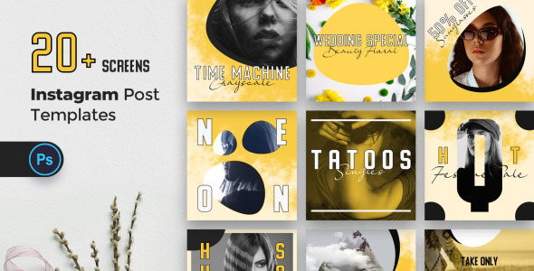 Шаблон для соцсетей на тему графика