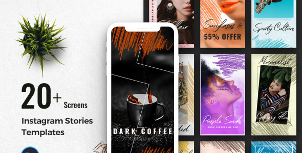 Шаблон для соцсетей на тему графика