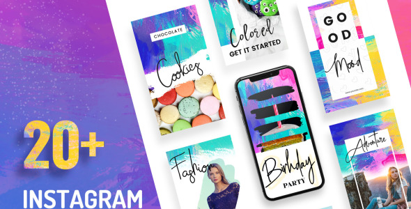 Шаблон для соцсетей на тему графика