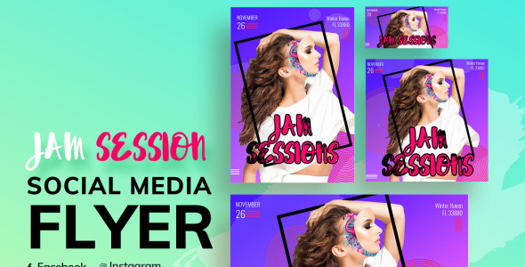 Шаблон для соцсетей на тему графика