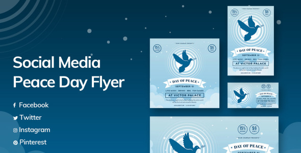 Шаблон для соцсетей на тему графика