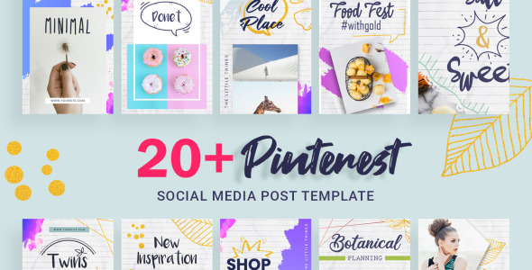 Шаблон для соцсетей на тему графика