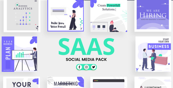 Шаблон для соцсетей на тему графика