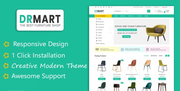 Modern Furniture OpenCart Template