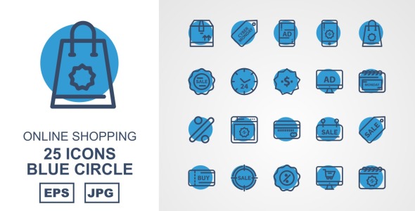 Набор иконок на тему shopping