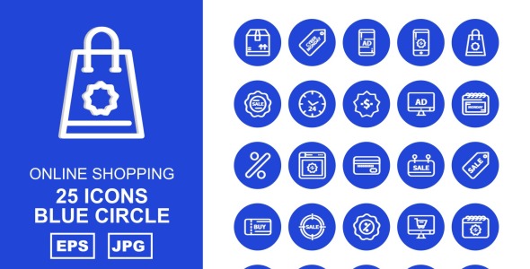 Набор иконок на тему shopping