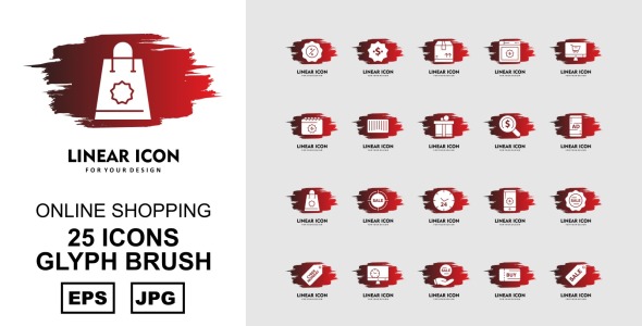 Набор иконок на тему shopping