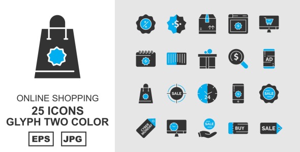 Набор иконок на тему shopping