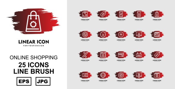 Набор иконок на тему shopping