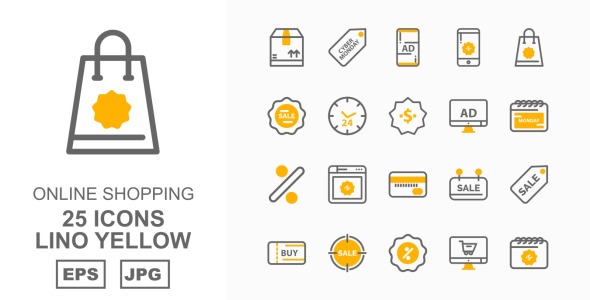 Набор иконок на тему shopping