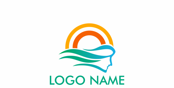 Шаблон логотипа на тему графика