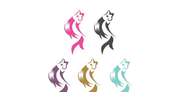 Шаблон логотипа на тему графика