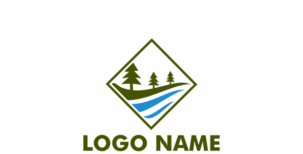 Шаблон логотипа на тему графика