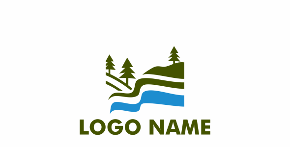 Шаблон логотипа на тему графика