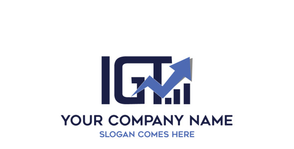 Шаблон логотипа на тему графика