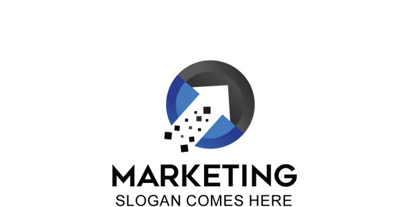 Шаблон логотипа на тему графика