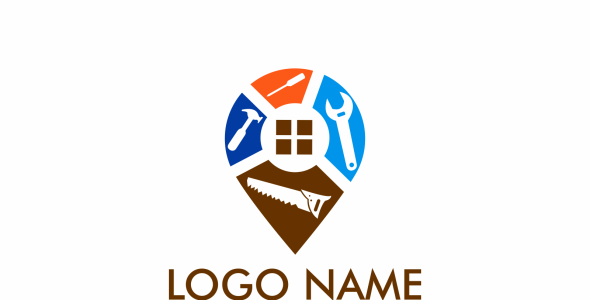 Шаблон логотипа на тему графика