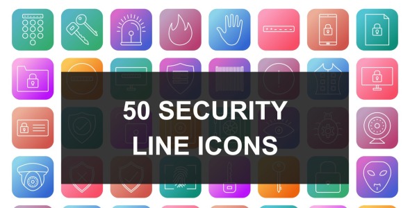 Набор иконок на тему security