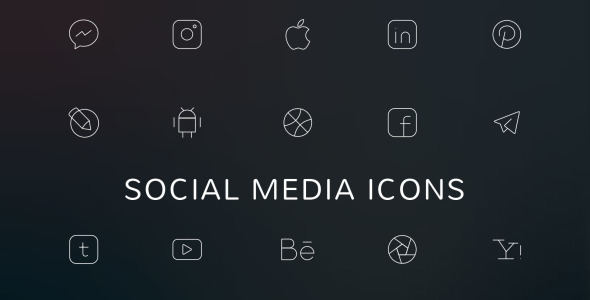 Набор иконок на тему social media