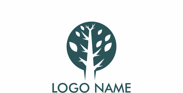 Шаблон логотипа на тему графика