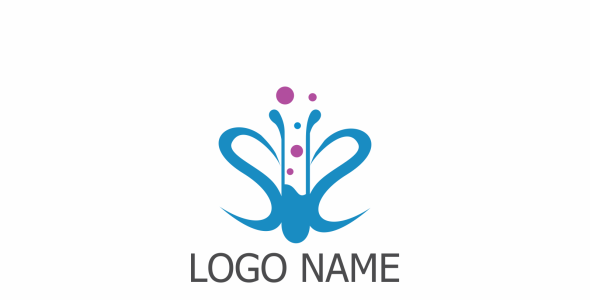 Шаблон логотипа на тему графика