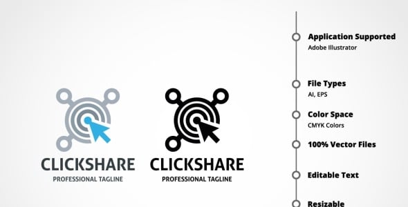 Шаблон логотипа на тему графика